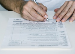 Filling in a form